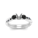 Load image into Gallery viewer, three-stone-twisted-semi-mount-vine-ring-with-black-diamond-in-white-gold-FDENS3301SMRGBLACK-NL-WG.jpg
