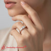 Load image into Gallery viewer, three-stone-twisted-vine-ring-rose-gold-fdens3301r-model