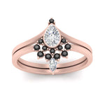 Load image into Gallery viewer, tiara-pear-bezel-black-diamond-wedding-ring-set-in-rose-gold-FD1046PEGBLACKANGLE5-NL-RG_322a2511-f343-423a-b99c-2623b6616610?v=1761911441