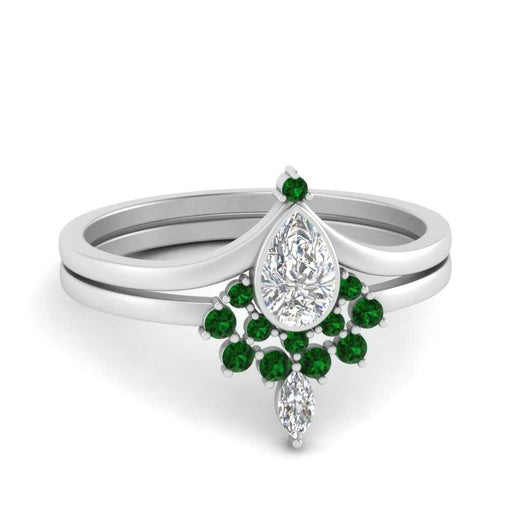 tiara-pear-bezel-emerald-wedding-ring-set-in-white-gold-FD1046PEGEMGR-NL-WG?v=1761911422
