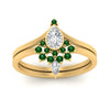 Load image into Gallery viewer, tiara-pear-bezel-emerald-wedding-ring-set-in-yellow-gold-FD1046PEGEMGRANGLE5-NL-YG?v=1761911422