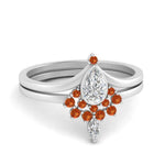 Load image into Gallery viewer, tiara-pear-bezel-orange-sapphire-wedding-ring-set-in-white-gold-FD1046PEGSAOR-NL-WG_d6796265-6226-42b6-910c-5e78ef9c44d1?v=1761911441