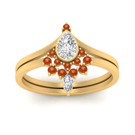 tiara-pear-bezel-orange-sapphire-wedding-ring-set-in-yellow-gold-FD1046PEGSAORANGLE5-NL-YG?v=1761911422