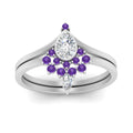 Thumbnail 66 - tiara-pear-bezel-purple-topaz-wedding-ring-set-in-white-gold-FD1046PEGVITOANGLE5-NL-WG?v=1761911422
