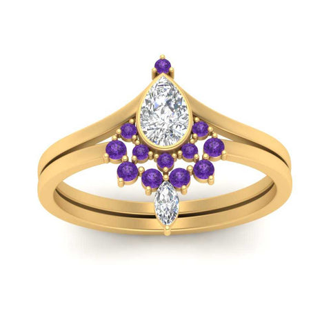 tiara-pear-bezel-purple-topaz-wedding-ring-set-in-yellow-gold-FD1046PEGVITOANGLE5-NL-YG?v=1761911422