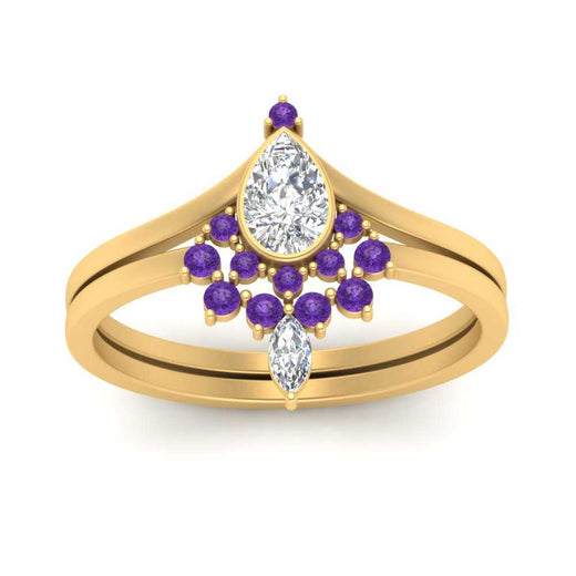 tiara-pear-bezel-purple-topaz-wedding-ring-set-in-yellow-gold-FD1046PEGVITOANGLE5-NL-YG?v=1761911422
