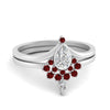 Load image into Gallery viewer, tiara-pear-bezel-ruby-wedding-ring-set-in-white-gold-FD1046PEGRUDR-NL-WG?v=1761911422