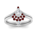 Thumbnail 52 - tiara-pear-bezel-ruby-wedding-ring-set-in-white-gold-FD1046PEGRUDRANGLE5-NL-WG?v=1761911422