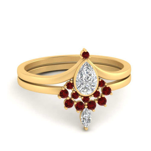 tiara-pear-bezel-ruby-wedding-ring-set-in-yellow-gold-FD1046PEGRUDR-NL-YG?v=1761911422