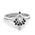Load image into Gallery viewer, tiara-semi-mount-bezel-black-diamond-wedding-ring-set-in-white-gold-FD1046SMGBLACK-NL-WG?v=1757575017