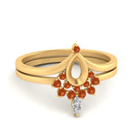 Load image into Gallery viewer, tiara-semi-mount-bezel-orange-sapphire-wedding-ring-set-in-yellow-gold-FD1046SMGSAOR-NL-YG?v=1757575017