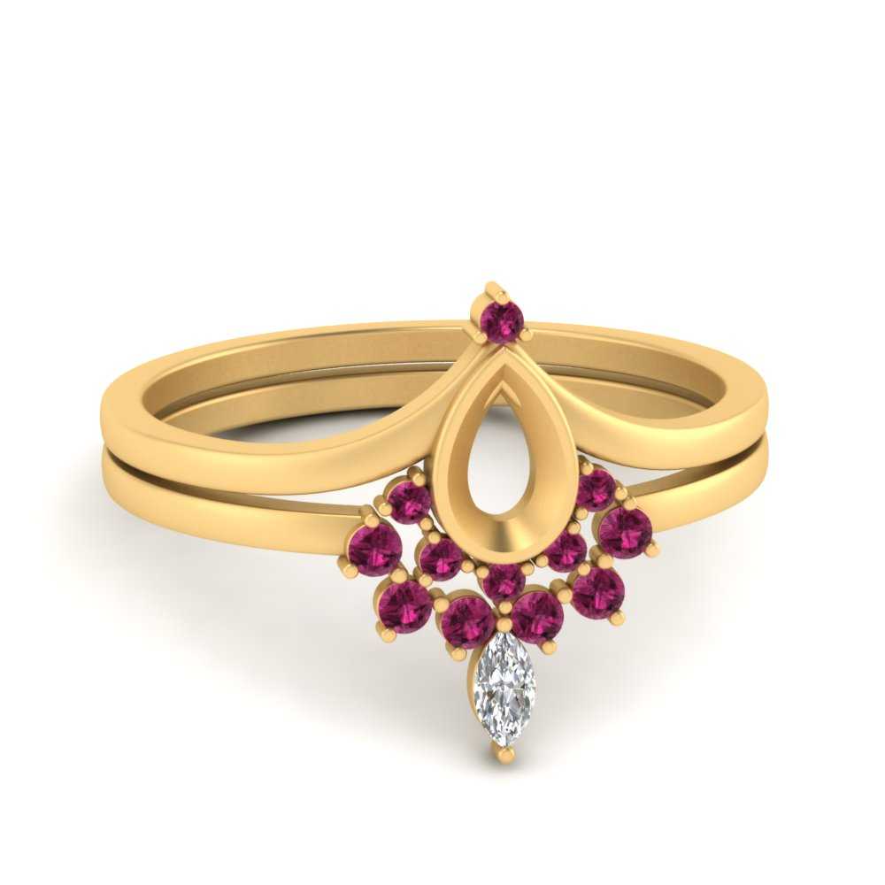tiara-semi-mount-bezel-pink-sapphire-wedding-ring-set-in-yellow-gold-FD1046SMGSADRPI-NL-YG?v=1757575017