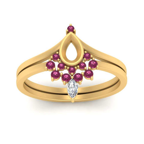 tiara-semi-mount-bezel-pink-sapphire-wedding-ring-set-in-yellow-gold-FD1046SMGSADRPIANGLE5-NL-YG?v=1757575017