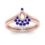 Load image into Gallery viewer, tiara-semi-mount-bezel-sapphire-wedding-ring-set-in-rose-gold-FD1046SMGSABLANGLE5-NL-RG?v=1757575017