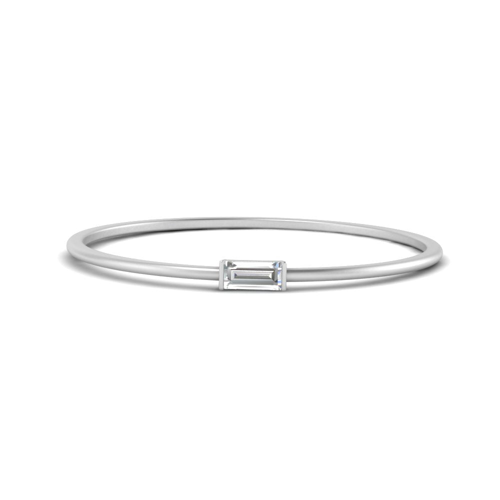 Tiny Baguette Stackable Ring