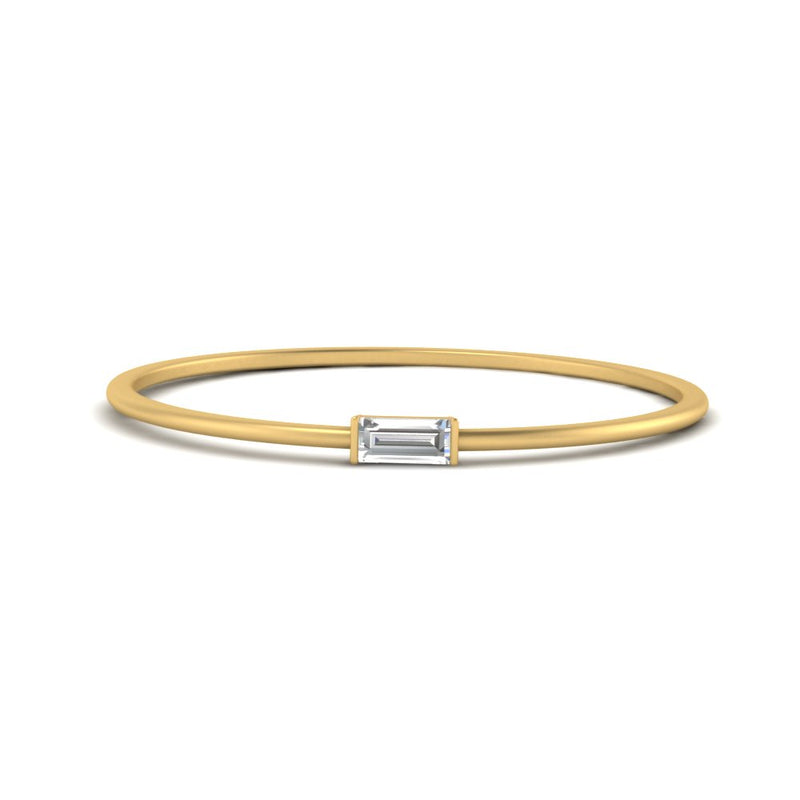 Tiny Baguette Stackable Ring