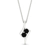 Load image into Gallery viewer, together-forever-black-diamond-two-stone-bypass-pendant-in-FDPD11485GBLACKANGLE1-NL-WG