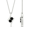 Load image into Gallery viewer, together-forever-black-diamond-two-stone-bypass-pendant-in-FDPD11485GBLACKANGLE1-NL-WG