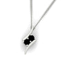 Load image into Gallery viewer, together-forever-black-diamond-two-stone-bypass-pendant-in-FDPD11485GBLACKANGLE1-NL-WG