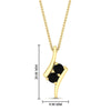 Load image into Gallery viewer, together-forever-black-diamond-two-stone-bypass-pendant-in-FDPD11485GBLACKANGLE1-NL-YG