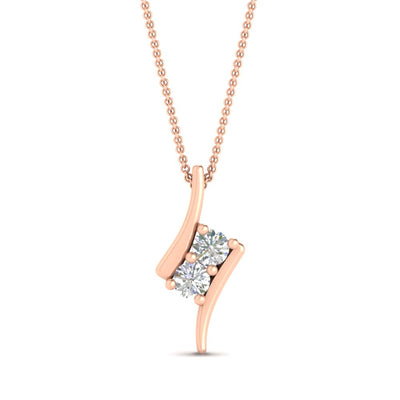 14k Rose Gold / Diamond / Lab Grown