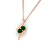 Load image into Gallery viewer, together-forever-emerald-two-stone-bypass-pendant-in-FDPD11485GEMGRANGLE1-NL-RG