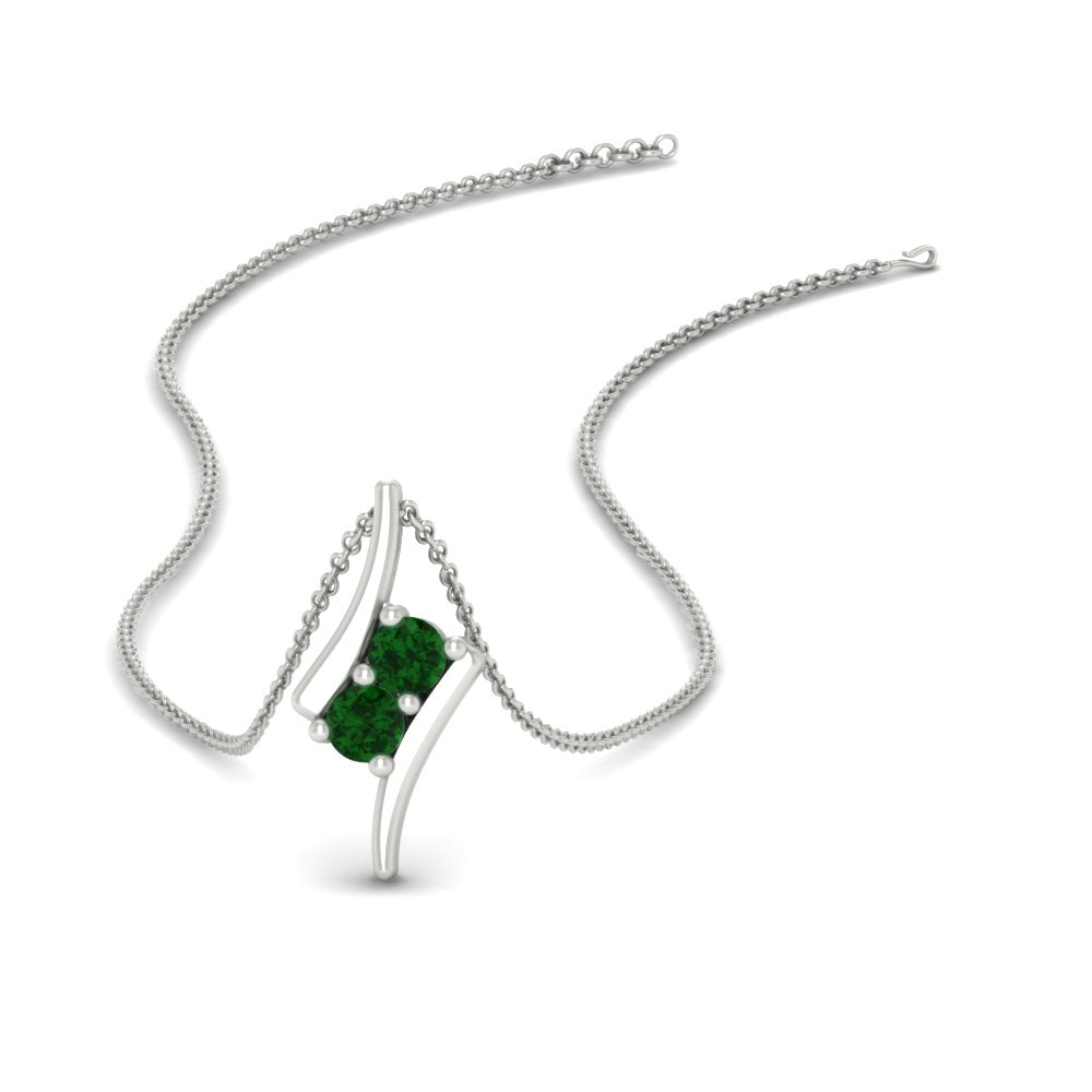 together-forever-emerald-two-stone-bypass-pendant-in-FDPD11485GEMGRANGLE1-NL-WG