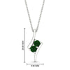 Load image into Gallery viewer, together-forever-emerald-two-stone-bypass-pendant-in-FDPD11485GEMGRANGLE1-NL-WG
