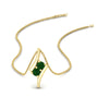 Load image into Gallery viewer, together-forever-emerald-two-stone-bypass-pendant-in-FDPD11485GEMGRANGLE1-NL-YG