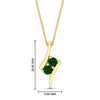 Load image into Gallery viewer, together-forever-emerald-two-stone-bypass-pendant-in-FDPD11485GEMGRANGLE1-NL-YG