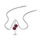 Load image into Gallery viewer, together-forever-pink-sapphire-two-stone-bypass-pendant-in-FDPD11485GSADRPIANGLE1-NL-WG
