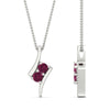 Load image into Gallery viewer, together-forever-pink-sapphire-two-stone-bypass-pendant-in-FDPD11485GSADRPIANGLE1-NL-WG