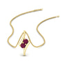 Load image into Gallery viewer, together-forever-pink-sapphire-two-stone-bypass-pendant-in-FDPD11485GSADRPIANGLE1-NL-YG