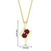 Load image into Gallery viewer, together-forever-pink-sapphire-two-stone-bypass-pendant-in-FDPD11485GSADRPIANGLE1-NL-YG