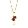 Load image into Gallery viewer, together-forever-pink-sapphire-two-stone-bypass-pendant-in-FDPD11485GSADRPIANGLE1-NL-YG