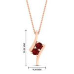 Load image into Gallery viewer, together-forever-ruby-two-stone-bypass-pendant-in-FDPD11485GRUDRANGLE1-NL-RG
