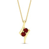 Load image into Gallery viewer, together-forever-ruby-two-stone-bypass-pendant-in-FDPD11485GRUDRANGLE1-NL-YG