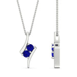 Load image into Gallery viewer, together-forever-sapphire-two-stone-bypass-pendant-in-FDPD11485GSABLANGLE1-NL-WG
