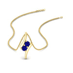 Load image into Gallery viewer, together-forever-sapphire-two-stone-bypass-pendant-in-FDPD11485GSABLANGLE1-NL-YG
