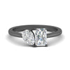 Load image into Gallery viewer, toi-n-moi-diamond-engagement-ring-in-black-gold-FD10885R-NL-BG