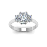 Load image into Gallery viewer, 3 Stone Trapezoid Engagement Ring
