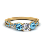 Load image into Gallery viewer, trellis-twisted-3-stone-asscher-cut-diamond-ring-blue-topaz-in-yellow-gold-FD123699ASRGICBLTO-NL-YG?v=1756181595

