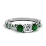 Load image into Gallery viewer, trellis-twisted-3-stone-asscher-cut-diamond-ring-with-emerald-in-white-gold-FD123699ASRGEMGR-NL-WG?v=1756181594
