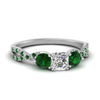 Load image into Gallery viewer, trellis-twisted-3-stone-asscher-cut-diamond-ring-with-emerald-in-white-gold-FD123699ASRGEMGR-NL-WG_0c49af00-025a-4a6a-9cac-169fe6ad3699?v=1756181809