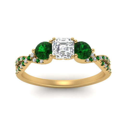 trellis-twisted-3-stone-asscher-cut-diamond-ring-with-emerald-in-yellow-gold-FD123699ASRGEMGRANGLE5-NL-YG?v=1756181595