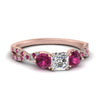 Load image into Gallery viewer, trellis-twisted-3-stone-asscher-cut-diamond-ring-with-pink-sapphire-in-rose-gold-FD123699ASRGSADRPI-NL-RG_d3da1b72-7172-461a-8369-f48119877996?v=1756181810