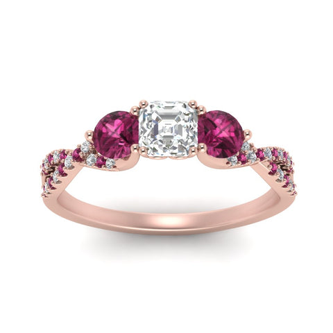 trellis-twisted-3-stone-asscher-cut-diamond-ring-with-pink-sapphire-in-rose-gold-FD123699ASRGSADRPIANGLE5-NL-RG?v=1756181595