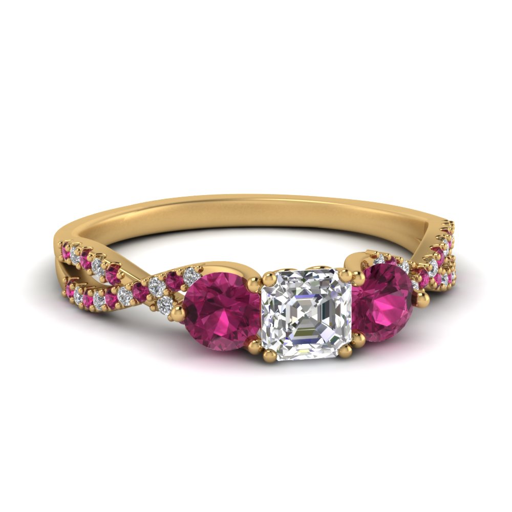 trellis-twisted-3-stone-asscher-cut-diamond-ring-with-pink-sapphire-in-yellow-gold-FD123699ASRGSADRPI-NL-YG?v=1756181595