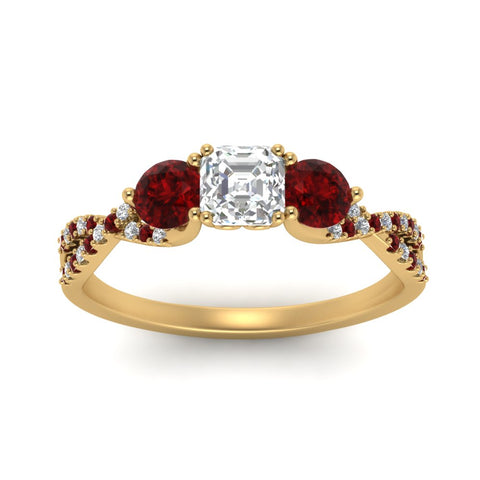 trellis-twisted-3-stone-asscher-cut-diamond-ring-with-ruby-in-yellow-gold-FD123699ASRGRUDRANGLE5-NL-YG?v=1756181595