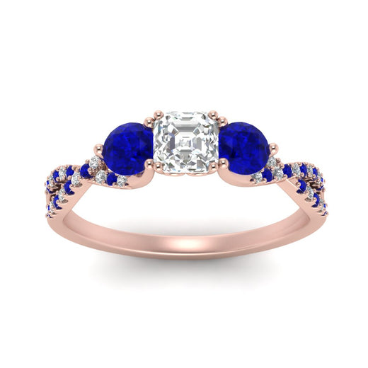 trellis-twisted-3-stone-asscher-cut-diamond-ring-with-sapphire-in-rose-gold-FD123699ASRGSABLANGLE5-NL-RG?v=1756181595